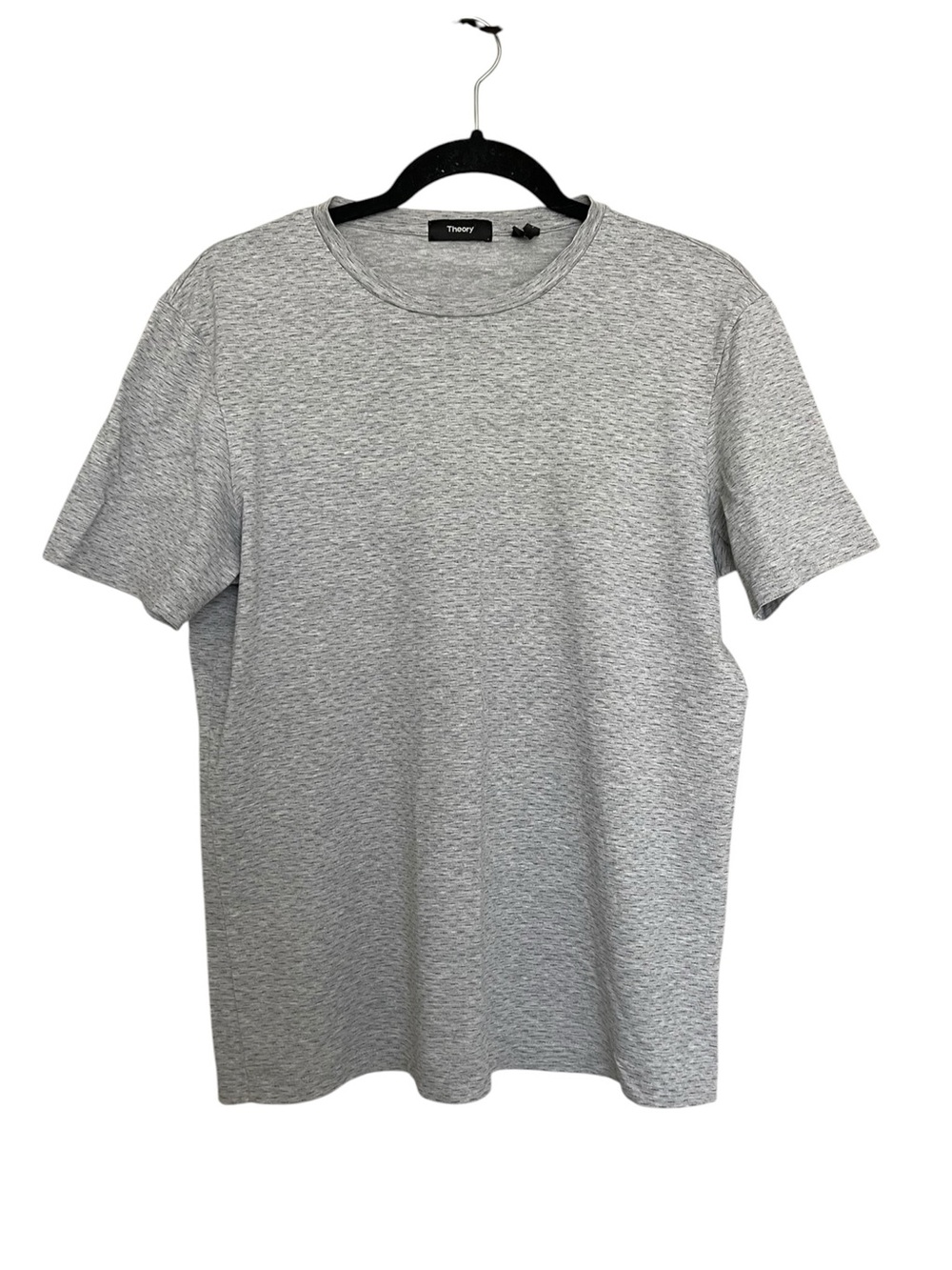 Theory Men’s Light Heather Gray Short Sleeve Crew Tee